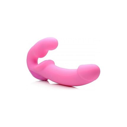 ARNÉS VIBRADOR DE SILICONA SIN SUJECIÓN - ROSA - 001