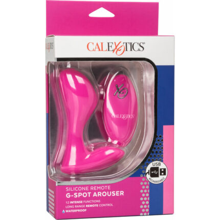 AROUSER ESTIMULADOR DE SILICONA PUNTO G CONTROL REMOTO - ROSA - 002