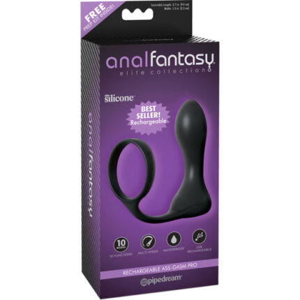 ASS-GASM PRO VIBRADOR ANAL RECARGABLE - 002