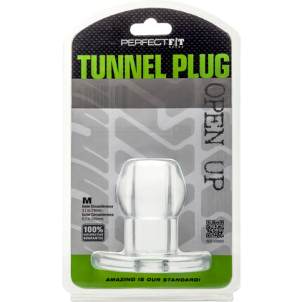 ASS TUNNEL SILICONA TRANSPARENTE M - 002