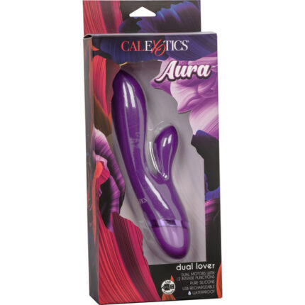 AURA DUAL LOVER VIBRADOR RAMPANTE - MORADO - 002