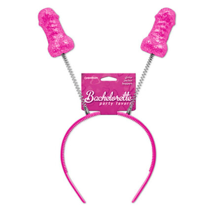 BACHELORETTE DIADEMA CON PENES DE PURPURINA - 001