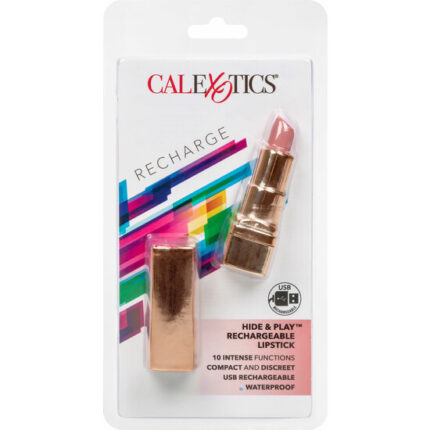 BALA PINTALABIOS RECARGABLE HIDE & PLAY - ROSA - 002