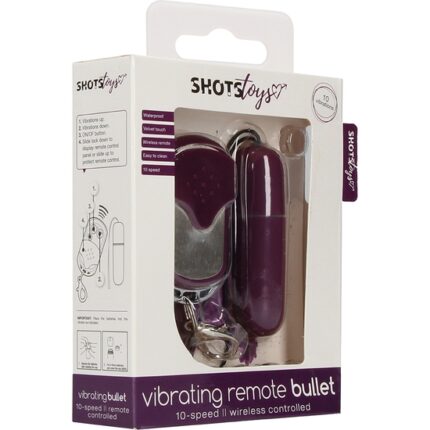BALA VIBRADORA CONTROL REMOTO 10 FUNCIONES LILA - 002