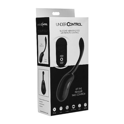 BALA VIBRADORA CONTROL REMOTO DE SILICONA - NEGRO - 002