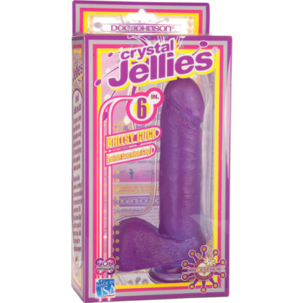 BALLSY PENE REALÍSTICO CON BASE SUCCIÓN MORADO - 002