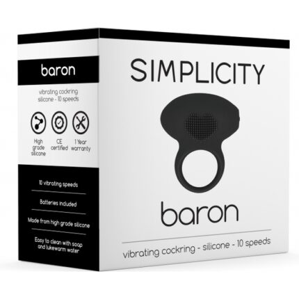 BARON ANILLO VIBRADOR - NEGRO - 002