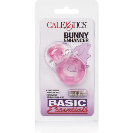 BASIC ESSENTIALS ANILLO VIBRADOR CON CONEJITO - 002