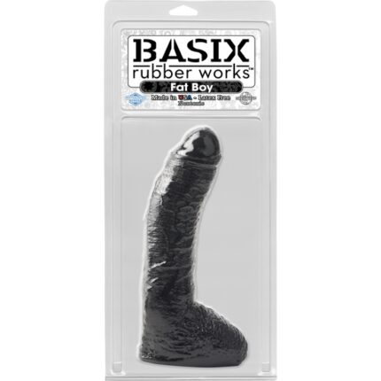 BASIX FAT BOY PENE 18 CM NEGRO - 002