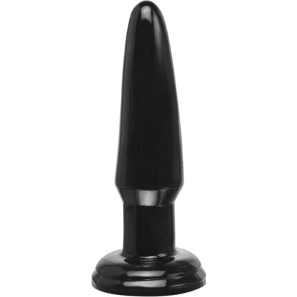 BASIX MINI PLUG ANAL DE GELATINA 9 CM BLACK - 001