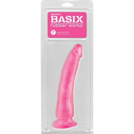 BASIX PENE DE GELATINA SLIM 19 CM ROSA - 002