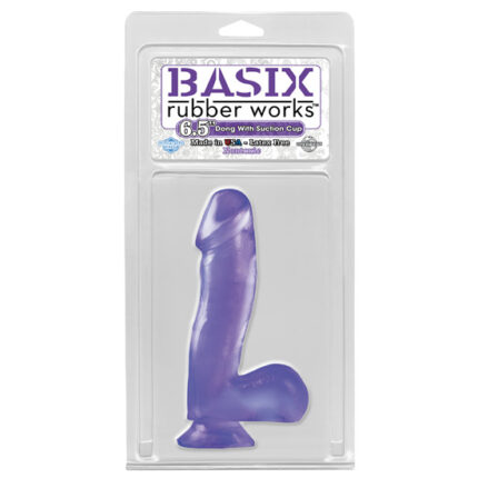 BASIX PENE DE GELATINA SUCCION LILA 16 CM - 002