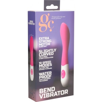 BEND VIBRADOR SILICONA ROSA - 002