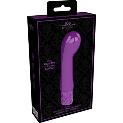 BIJOU - RECHARGEABLE SILICONE BULLET - MORADO - 002