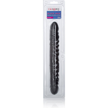 BLACK JACK PENE DOBLE REALÍSTICO 31CM - NEGRO - 002