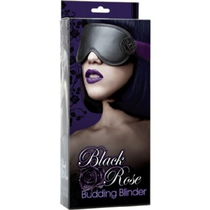 BLACK ROSE MASCARA BONDAGE DE SEDA - 002