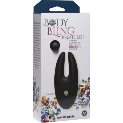 BODY BLING -VIBRADOR PUNTO G CON JOYAS - NEGRO - 002