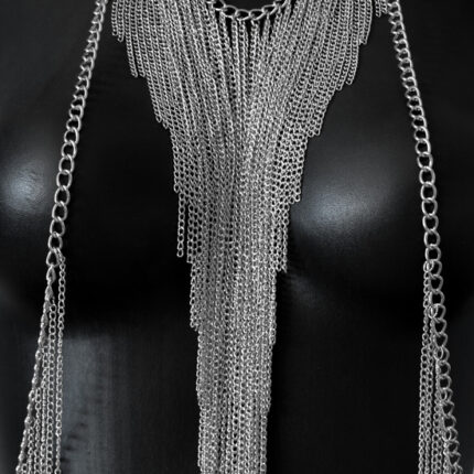 BODY CHAIN MULTICAPA TRIÁNGULO PLATA - 002