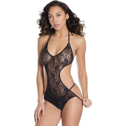 BODY DE ENCAJE - NEGRO - 001