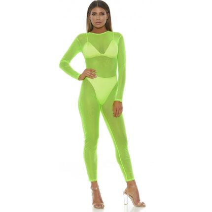BODY DE MALLA MICRO NET MOCK NET - VERDE - 001