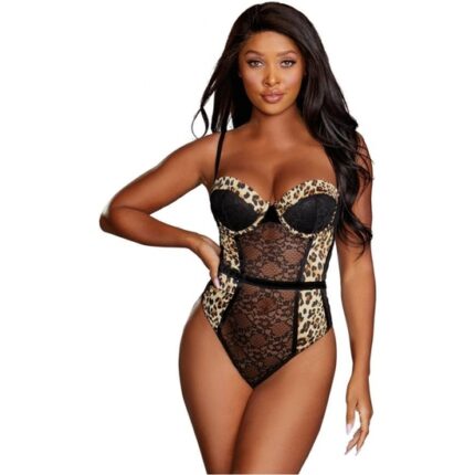 BODY NH TEDDY - NEGRO LEOPARDO - 001