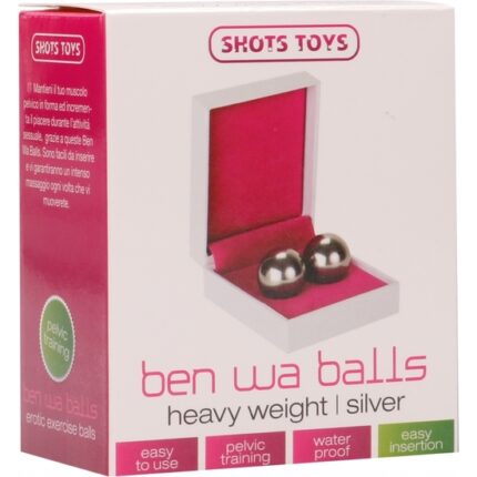 BOLAS CHINAS BEN WA BALLS PESADAS PLATEADAS - 002