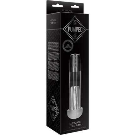 BOMBA CYBER PUMP AUTOMÁTICA CON FUNDA DE MASTURBACIÓN - TRANSPARENTE - 002