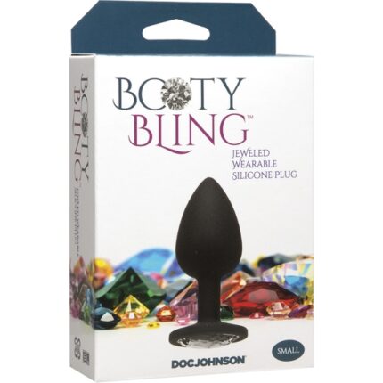 BOOTY BLING - PEQUEÑO - PLATA - PLUG SILICONA - 002
