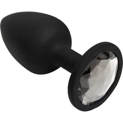 BOOTY BLING - PEQUEÑO - PLATA - PLUG SILICONA - 001