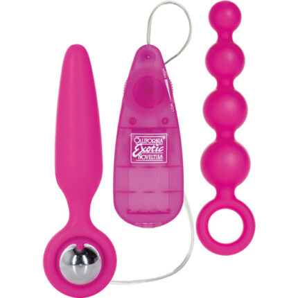 BOOTY CALL KIT VIBRADOR ROSA - 001