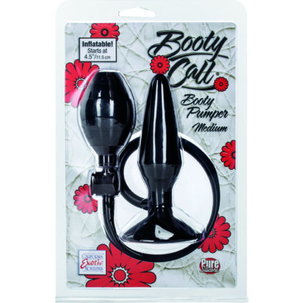 BOOTY PUMPER PLUG HINCHABLE MEDIANO NEGRO - 002