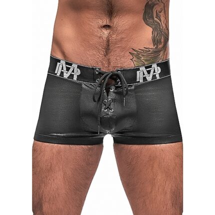 BOXER CON CORDONES - NEGRO - 001