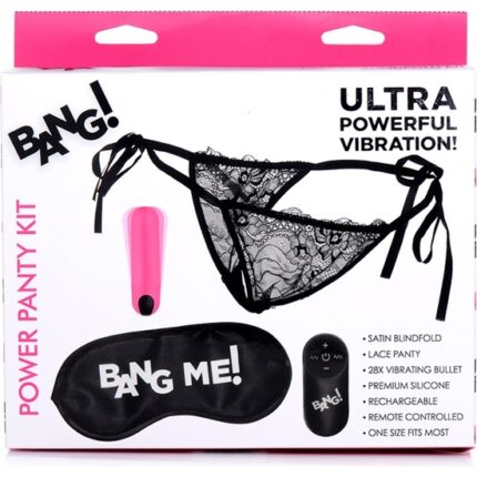 BRAGUITAS DE ENCAJE MÁS BALA CON CONTROL REMOTO - ROSA - 002