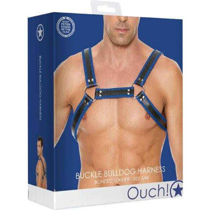 BUCKLE BULLDOG HARNESS - AZUL - 002