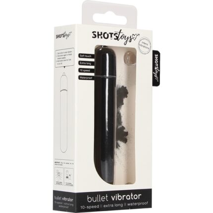 BULLET VIBRADOR - EXTRA LONG - NEGRO - 002