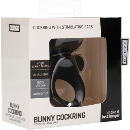 BUNNY ANILLO VIBRADOR - NEGRO - 002