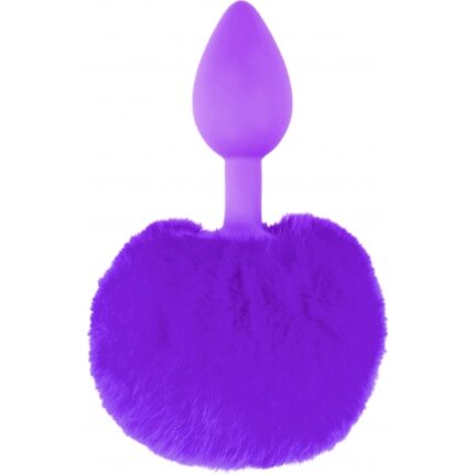 BUNNY TAIL - PLUG DE SILICONA MORADO - 001