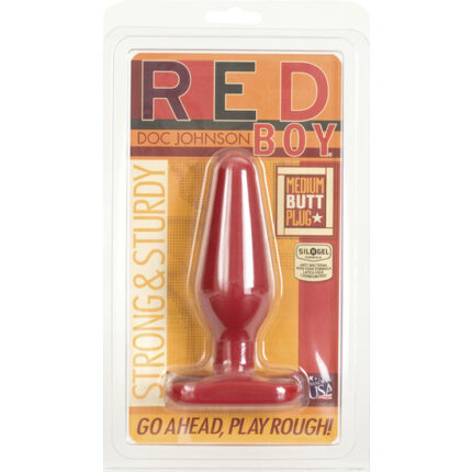 BUTT PLUG ANAL MEDIANO ROJO - 002