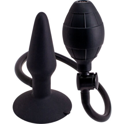 BUTT PLUG HINCHABLE S - NEGRO - 001