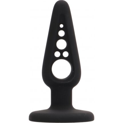 BUTT PLUG - HOLLOW 4 - 10CM NEGRO - 001