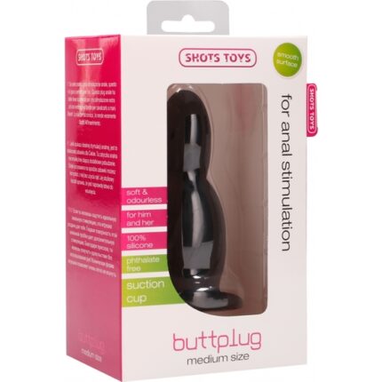 BUTTPLUG PLUG ANAL MEDIANO NEGRO - 002