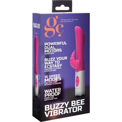 BUZZY BEE VIBRADOR RAMPANTE - ROSA - 002