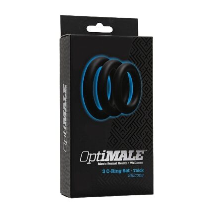 C-RING KIT 3 ANILLOS PARA EL PENE NEGRO - 002