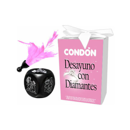 CAJA DESAYUNO CON DIAMANTES (DADO+CONDON+PLUMA) - 001