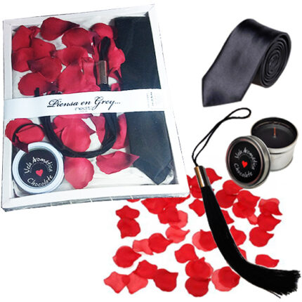 CAJA ERÓTICA PIENSA EN GREY (ROJO) - 001