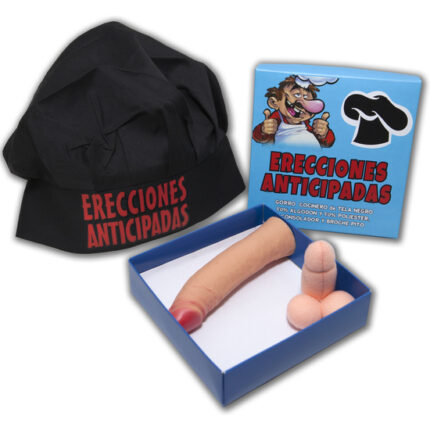 CAJA GORRO COCINERO NEGRO ERECCIONES ANTICIPADAS - 001