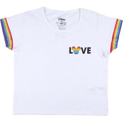 CAMISETA CORTA PUNTO SINGLE JERSEY DISNEY PRIDE BLANCA - 001