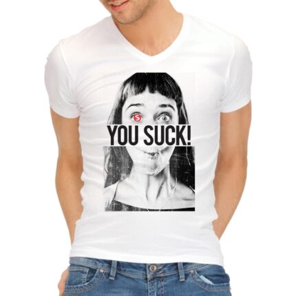 CAMISETA DIVERTIDA YOU SUCK - 001