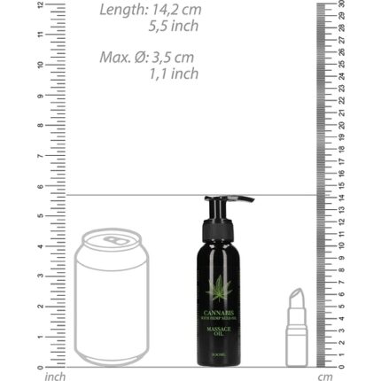 CANNABISCON SEMILLA DE CAÑAMO - ACEITE DE MASAJE - 100 ML - 002