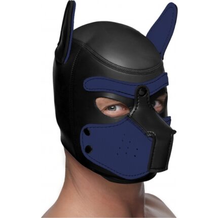 CAPUCHA NEOPRENO SPIKE PUPPY - NEGRO Y AZUL - 001